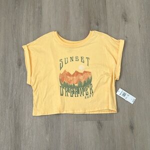 Roxy "Sunset Dreamer" cropped tee
